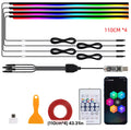 64-Color Premium Quad-Zone Ambient Lighting Kit (4 110cm Strips)
